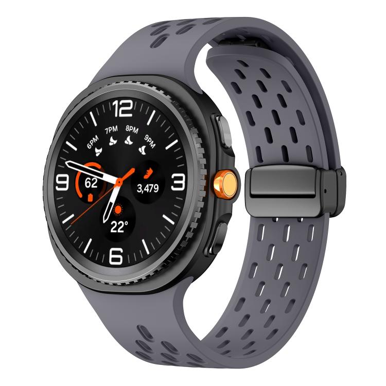 For Samsung Galaxy Watch8 / Watch8 Classic Mesh Magnetic Silicone Watch Band(Space Gray) - free shipping - PMC TechLife - Order now!