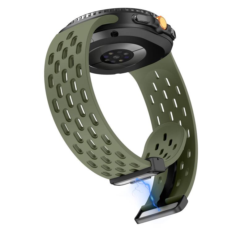 For Samsung Galaxy Watch8 / Watch8 Classic Mesh Magnetic Silicone Watch Band(Field Green) - free shipping - PMC TechLife - Order now!