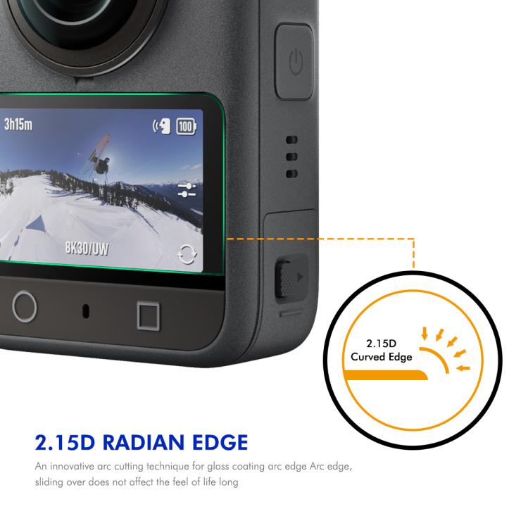 For DJI Osmo 360 2pcs ENKAY Hat-Prince 0.2mm 9H Tempered Glass Screen Protector Watch Film - free shipping - PMC TechLife - Order now!