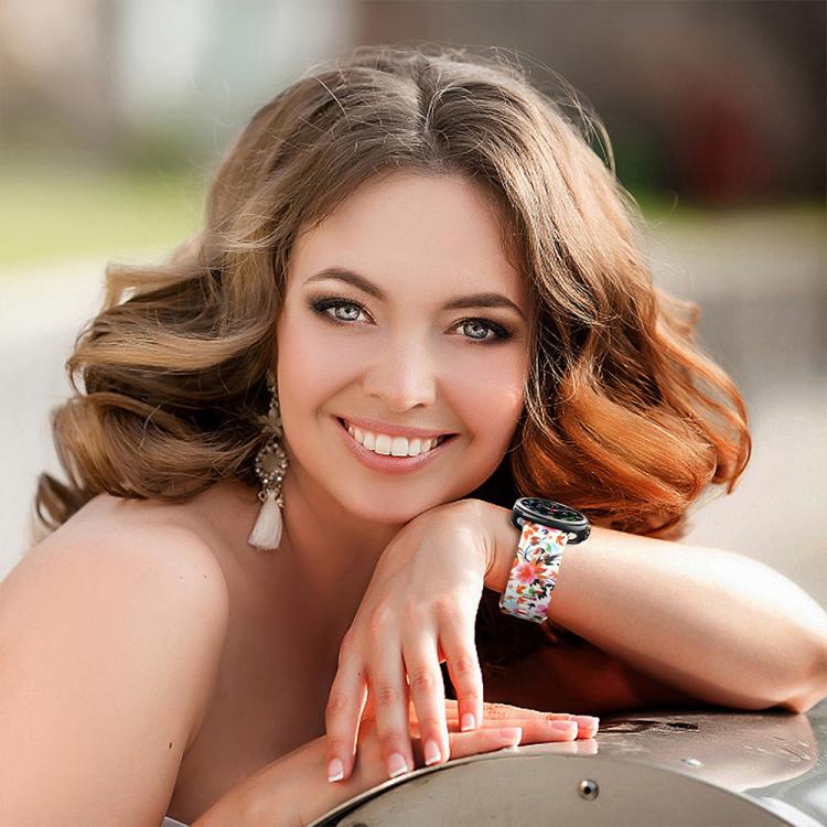 For Samsung Galaxy Watch Ultra 47mm / Ultra 2025 Printed Silicone Watch Band(Bird Song and Flowers) - free shipping - PMC TechLife - Order now!