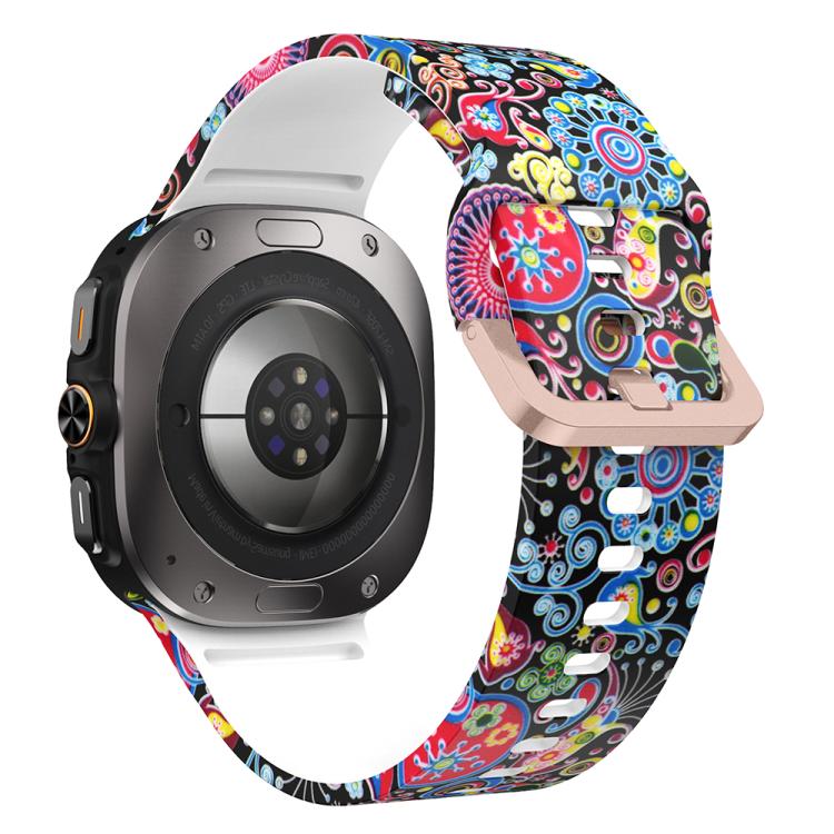 For Samsung Galaxy Watch Ultra 47mm / Ultra 2025 Printed Silicone Watch Band(Colorful Jellyfish) - free shipping - PMC TechLife - Order now!