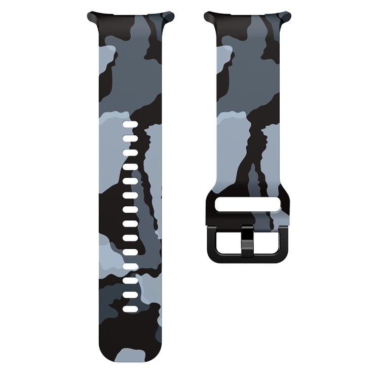 For Samsung Galaxy Watch Ultra 47mm / Ultra 2025 Printed Silicone Watch Band(Black Gray Camouflage) - free shipping - PMC TechLife - Order now!