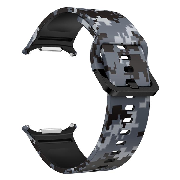 For Samsung Galaxy Watch Ultra 47mm / Ultra 2025 Printed Silicone Watch Band(Digital Camouflage) - free shipping - PMC TechLife - Order now!