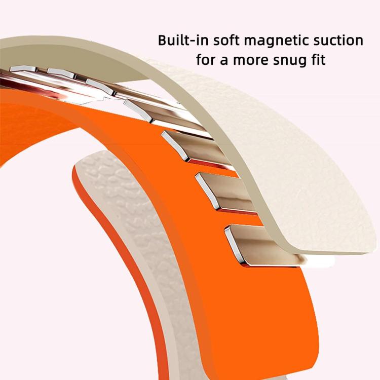 For Xiaomi Smart Band 9 Pro / Redmi Watch 5 Lychee Texture Soft Magnetic Silicone Watch Band(Starlight Pink) - free shipping - PMC TechLife - Order now!