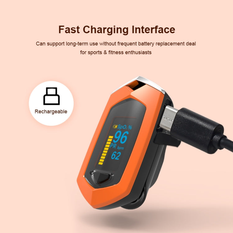 Portable Pulsioximetro Finger spo2 Pulse Oxymeter Blood Oxygen Monitor Saturatiemeter (Orange) - free shipping - PMC TechLife - Order now!