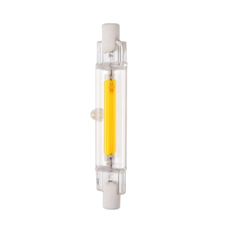 R7S 5W COB LED Lamp Bulb Glass Tube for Replace Halogen Light Spot Light,Lamp Length: 78mm, AC:220v(Warm White) - LED Blubs & Tubes by PMc TechLife | Online Shopping South Africa | PMc TechLife | Buy Now Pay Later Mobicred