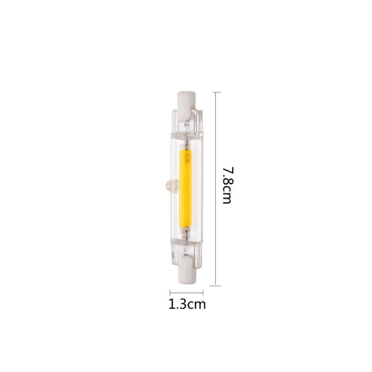 R7S 5W COB LED Lamp Bulb Glass Tube for Replace Halogen Light Spot Light,Lamp Length: 78mm, AC:110v(Cool White) - LED Blubs & Tubes by PMc TechLife | Online Shopping South Africa | PMc TechLife | Buy Now Pay Later Mobicred