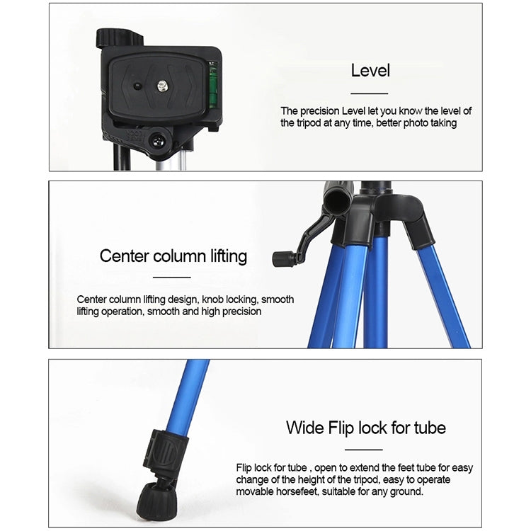 Portable Phone Live Selfie 3366 Tripod Stand DV SLR Camera Self-timer Full Light Bracket(Black) - Tripods by PMC TechLife | Online Shopping South Africa | PMC TechLife | Buy Now Pay Later Mobicred