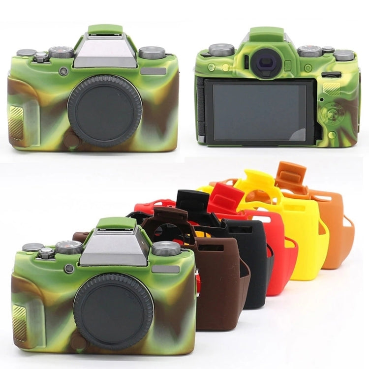 Richwell Soft Silicone TPU Skin Body Rubber Camera Case Bag Full Cover for Fujifilm Fuji X-T100 Digital Camera(Yellow) - Protective Case by Richwell | Online Shopping South Africa | PMC TechLife | Buy Now Pay Later Mobicred