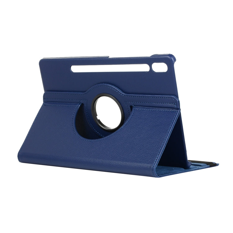 ENKAY 360 Degree Rotation Lichi Texture Leather Case with Holder for Samsung Galaxy Tab S6 10.5 T860 / T865(Dark Blue) - free shipping - PMc TechLife - Order now!