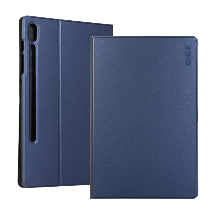 ENKAY Horizontal Flip PU Leather Case with Holder for Galaxy Tab S6 10.5 T860 / T865(Dark Blue) - free shipping - PMc TechLife - Order now!