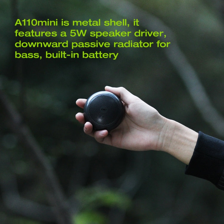 EWA A110mini High Hidelity Bluetooth Speaker Small Size High Power Bass, TWS Bluetooth Technology, Support TF(Silver) - free shipping - PMC Jewellery - Order now!