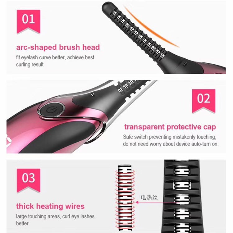 Duosi DY-102 Portable Pen Style Heated Long-Lasting Electric Ironing   Eyelash Curler USB Rechargeable Electric Heated Makeup   Curling Clip - free shipping - PMC TechLife - Order now!