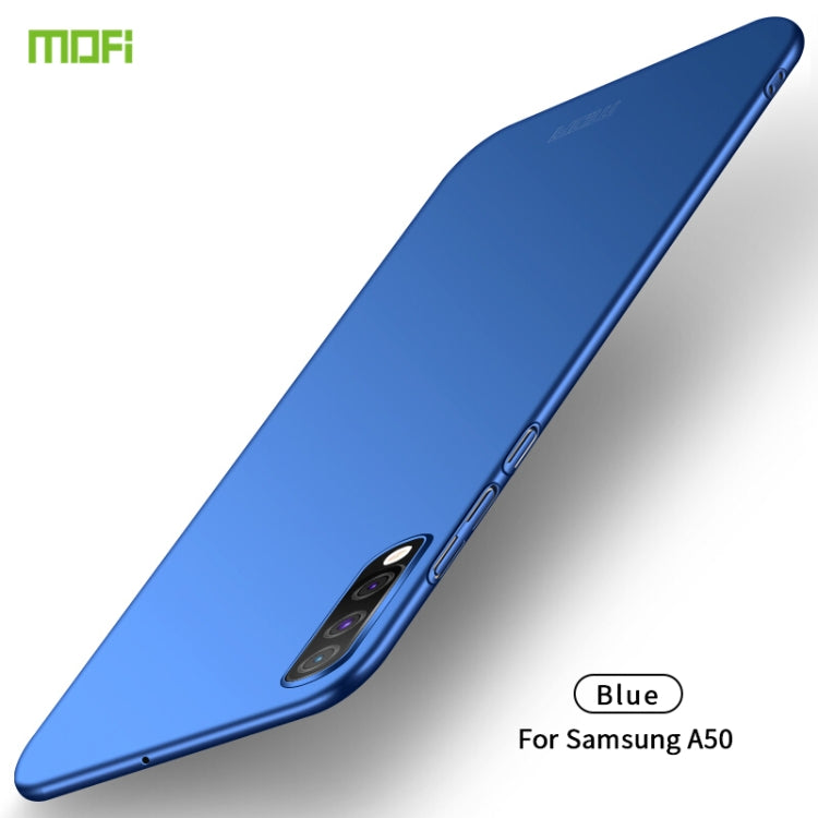 For Galaxy A50 MOFI Frosted PC Ultra-thin Hard Case(Blue) - Galaxy Phone Cases by MOFI | Online Shopping South Africa | PMC TechLife