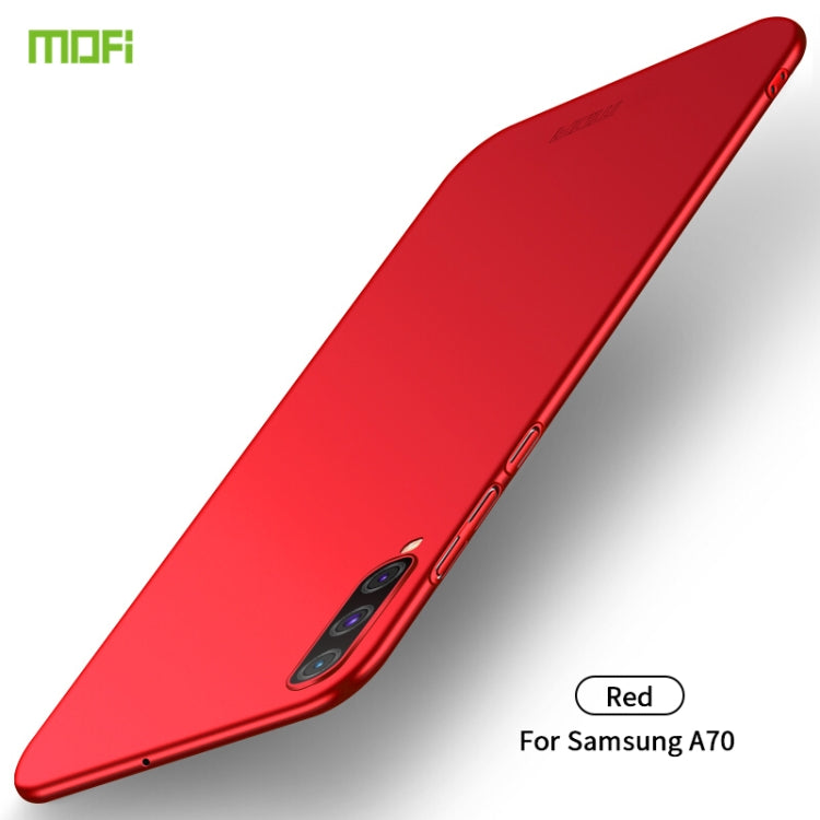 For Galaxy A70 MOFI Frosted PC Ultra-thin Hard Case(Red) - Galaxy Phone Cases by MOFI | Online Shopping South Africa | PMC TechLife | Buy Now Pay Later Mobicred