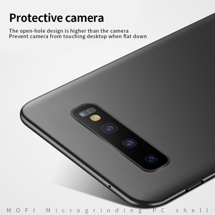 For Galaxy S10 MOFI Frosted PC Ultra-thin Hard Case(Black) - Galaxy Phone Cases by MOFI | Online Shopping South Africa | PMC TechLife