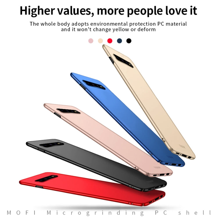 For Galaxy S10 MOFI Frosted PC Ultra-thin Hard Case(Red) - Galaxy Phone Cases by MOFI | Online Shopping South Africa | PMC TechLife | Buy Now Pay Later Mobicred