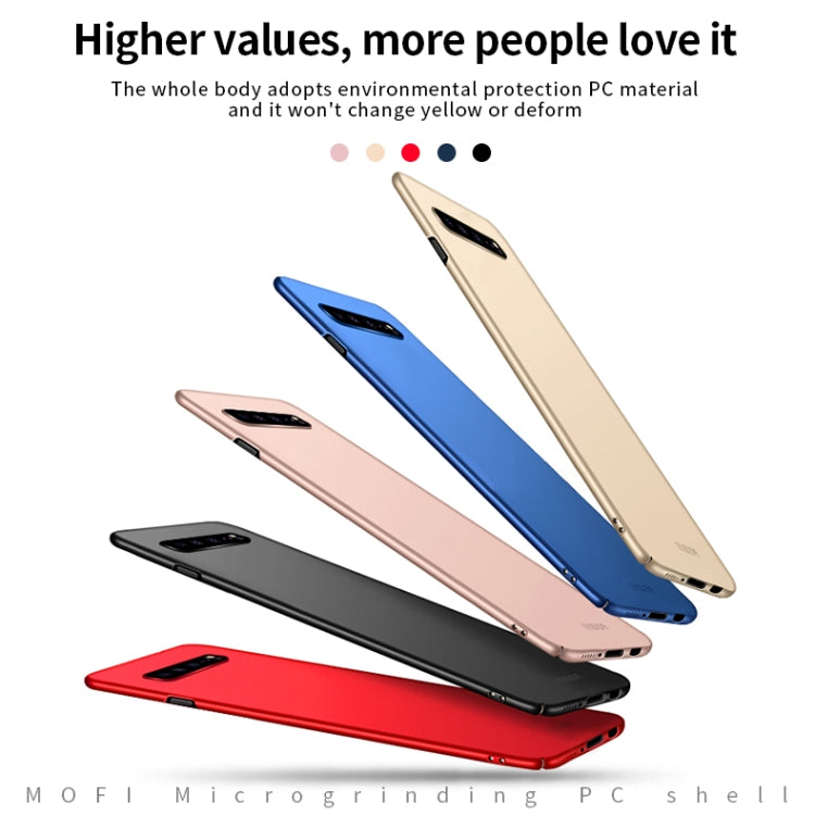 For Galaxy S10 5G MOFI Frosted PC Ultra-thin Hard Case(Blue) - Galaxy Phone Cases by MOFI | Online Shopping South Africa | PMC TechLife | Buy Now Pay Later Mobicred