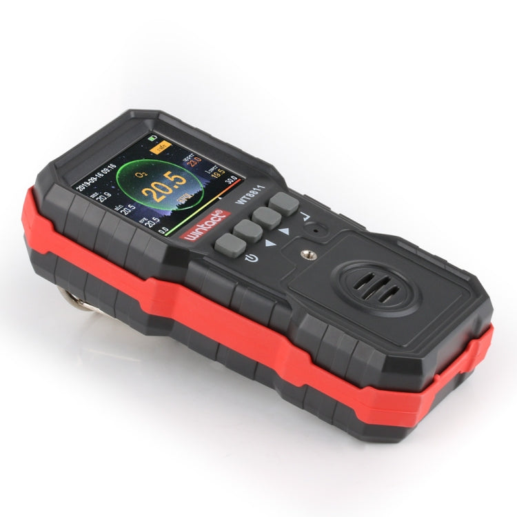 WINTACT WT8811 Compoud Gas Monitor LCD Display Rechargeable Multifunction 4 in1 Combustible O2 H2S CO Gas Sensor Sound-light Vibration Alarm - free shipping - PMC TechLife - Order now!