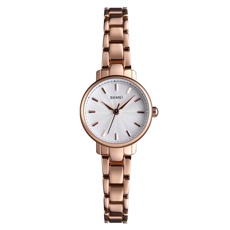 Skmei 1410 Lady Quartz Watch European and American Fashion Watch Business Leisure Steel Belt Lady Watch(Rose Gold) - free shipping - PMC TechLife - Order now!