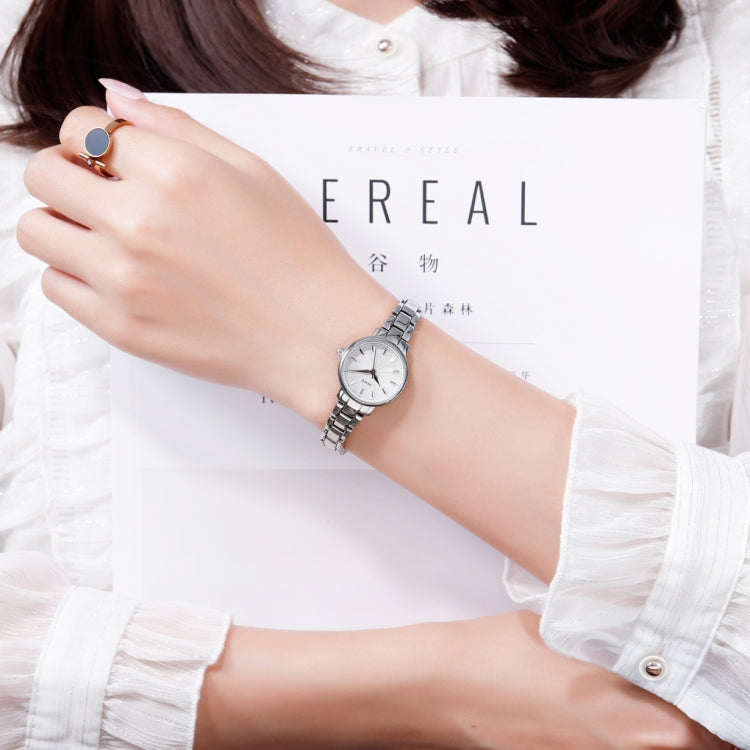 Skmei 1410 Lady Quartz Watch European and American Fashion Watch Business Leisure Steel Belt Lady Watch(Rose Gold) - free shipping - PMC TechLife - Order now!