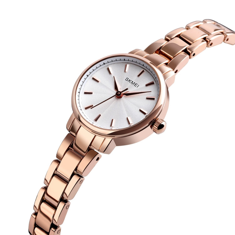 Skmei 1410 Lady Quartz Watch European and American Fashion Watch Business Leisure Steel Belt Lady Watch(Rose Gold) - free shipping - PMC TechLife - Order now!