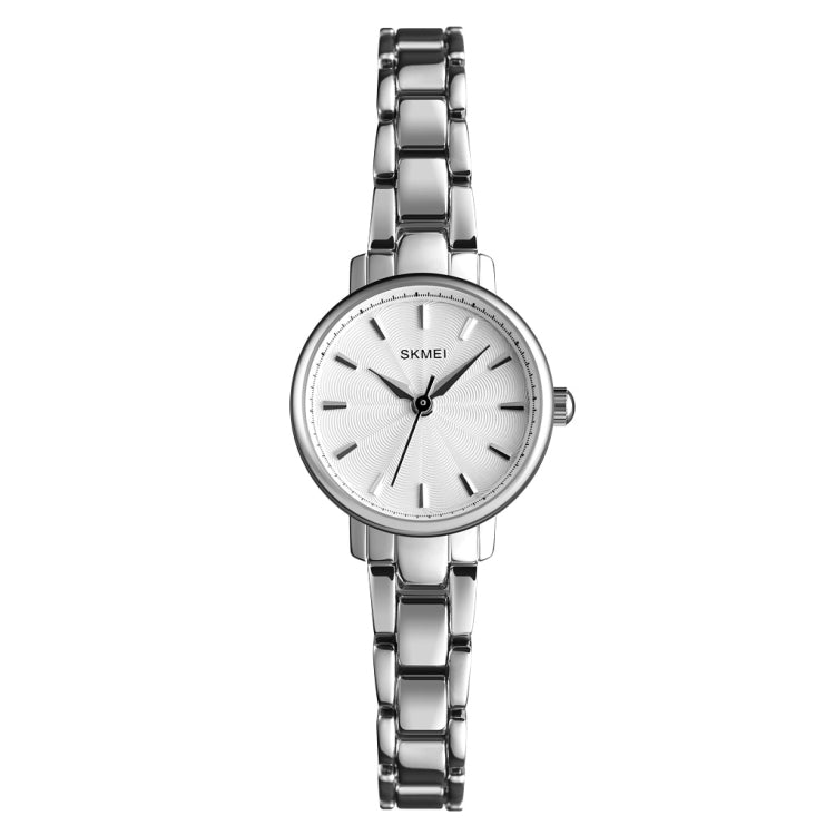 Skmei 1410 Lady Quartz Watch European and American Fashion Watch Business Leisure Steel Belt Lady Watch(Silver) - free shipping - PMC TechLife - Order now!