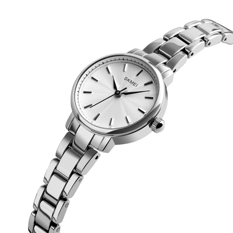 Skmei 1410 Lady Quartz Watch European and American Fashion Watch Business Leisure Steel Belt Lady Watch(Silver) - free shipping - PMC TechLife - Order now!