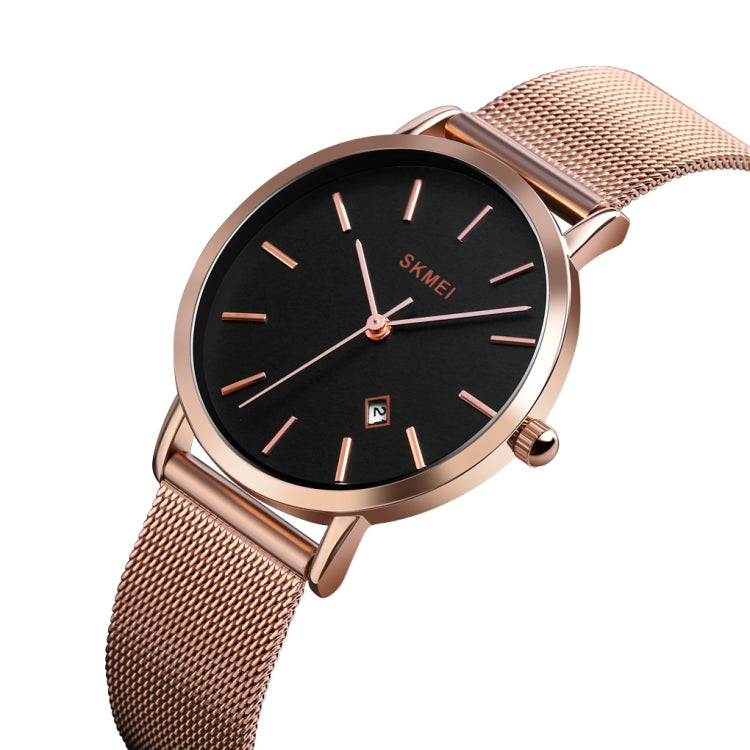 SKMEI 1530 Fashion Europe And America Simple Business Women Wristwatch Elegant Thin Female Student Quartz Watch(Rose Gold) - free shipping - PMC TechLife - Order now!