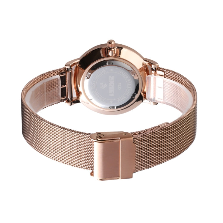 SKMEI 1530 Fashion Europe And America Simple Business Women Wristwatch Elegant Thin Female Student Quartz Watch(Rose Gold) - free shipping - PMC TechLife - Order now!