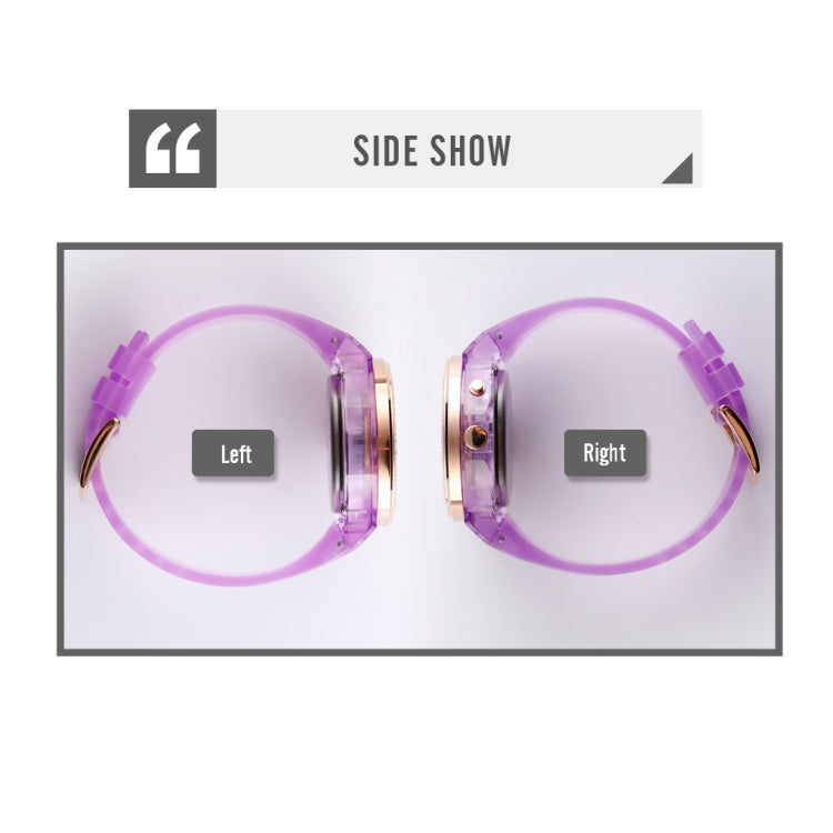 SkMEI 1553 Women LED Color Light Transparent Waterproof Watch Inlaid With Water Drill(Blue) - free shipping - PMC TechLife - Order now!