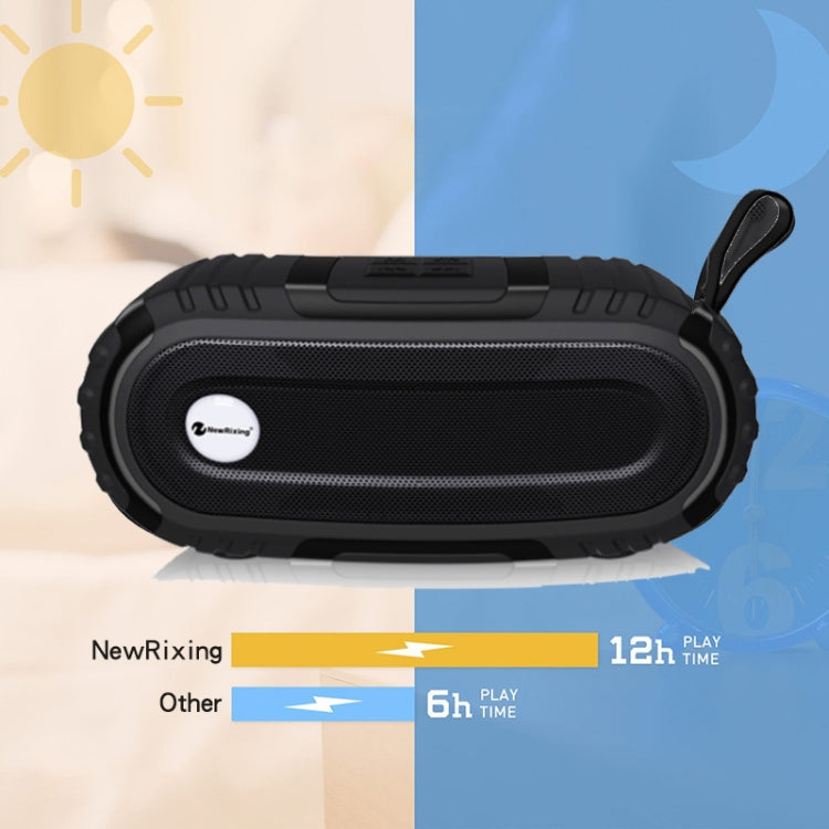 New Rixing NR5016 Wireless Portable Bluetooth Speaker Stereo Sound 10W System Music Subwoofer Column, Support TF Card, FM(Blue) - free shipping - PMC Jewellery - Order now!