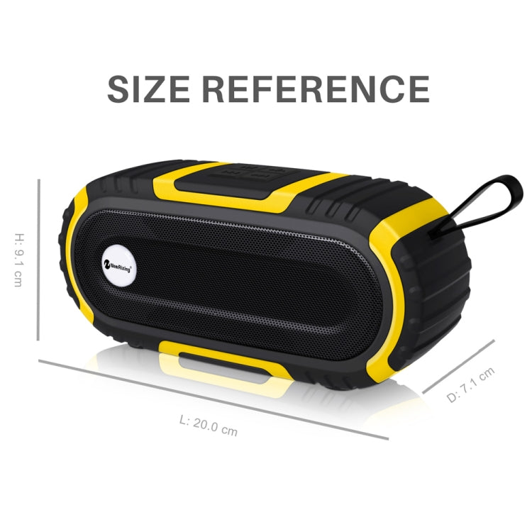 New Rixing NR5016 Wireless Portable Bluetooth Speaker Stereo Sound 10W System Music Subwoofer Column, Support TF Card, FM(Blue) - free shipping - PMC Jewellery - Order now!