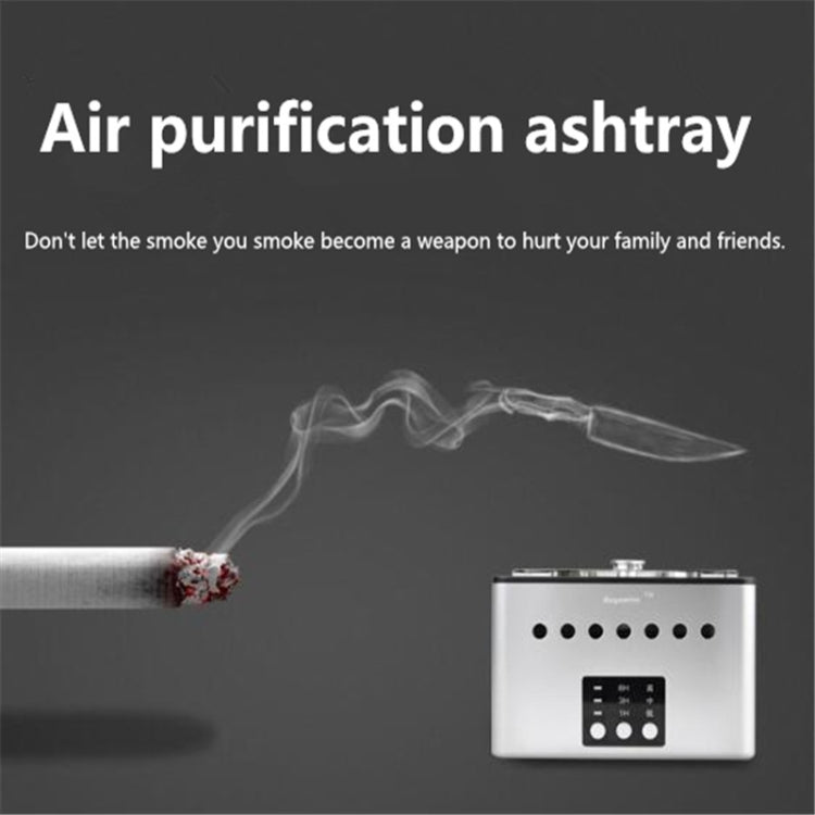 Filter Purification Ashtray Negative Ion Ashtray Intelligent Ashtray(Ssangyong Play Beads Silver) - free shipping - PMC TechLife - Order now!