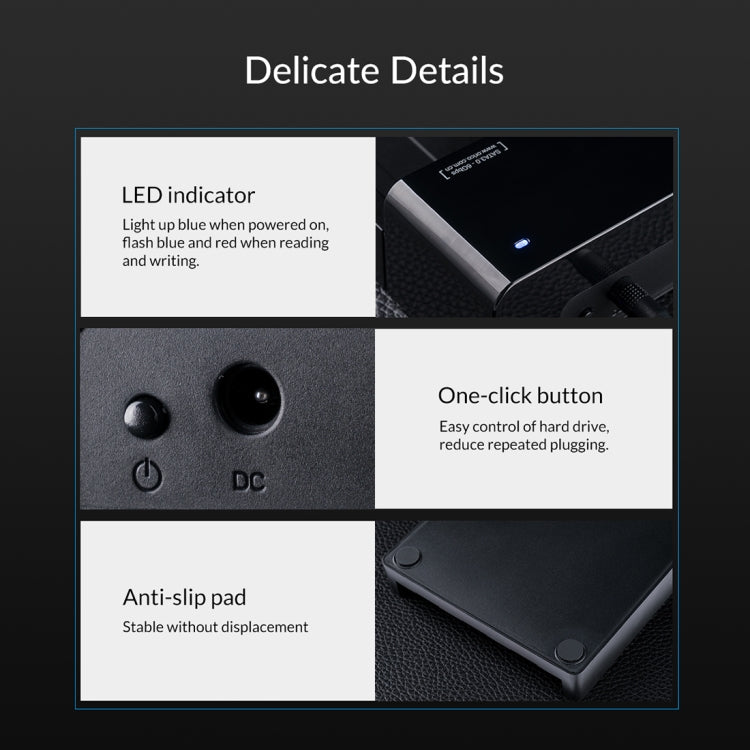 ORICO 6518C3-G2 2.5 / 3.5 inch Type-C Hard Drive Dock - free shipping - PMC Jewellery - Order now!