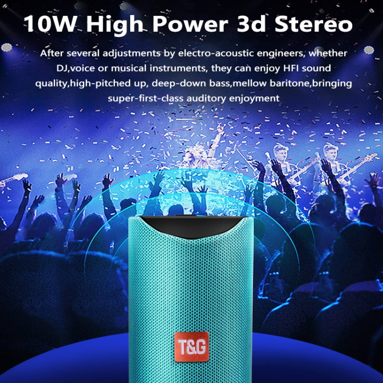 T&G TG113 Portable Bluetooth Speakers Waterproof Stereo Outdoor Loudspeaker MP3 Bass Sound Box with FM Radio(Black) - free shipping - PMC Jewellery - Order now!