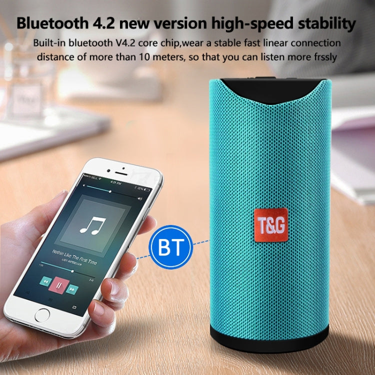 T&G TG113 Portable Bluetooth Speakers Waterproof Stereo Outdoor Loudspeaker MP3 Bass Sound Box with FM Radio(Black) - free shipping - PMC Jewellery - Order now!
