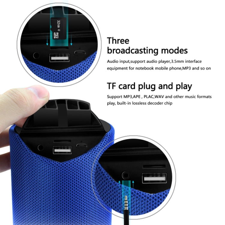 T&G TG113 Portable Bluetooth Speakers Waterproof Stereo Outdoor Loudspeaker MP3 Bass Sound Box with FM Radio(Black) - free shipping - PMC Jewellery - Order now!