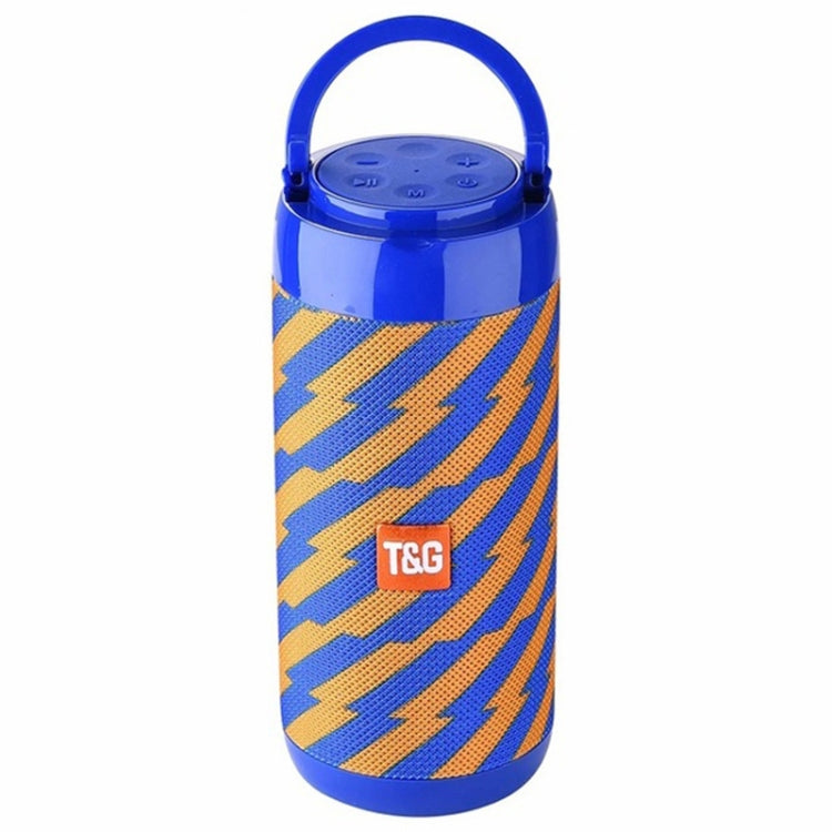 T&G TG113C Column Portable Bluetooth Mini Speaker FM Radio Waterproof Subwoofer Phone Holder Wireless Loundpeakers(Orange+Blue) - free shipping - PMC Jewellery - Order now!