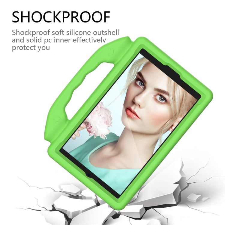 For Samsung Galaxy Tab A 8.0 2019 / T290 Thumb Bracket EVA Shockproof Tablet Case(Green) - Other Galaxy Tab PC by PMC TechLife | Online Shopping South Africa | PMC TechLife | Buy Now Pay Later Mobicred