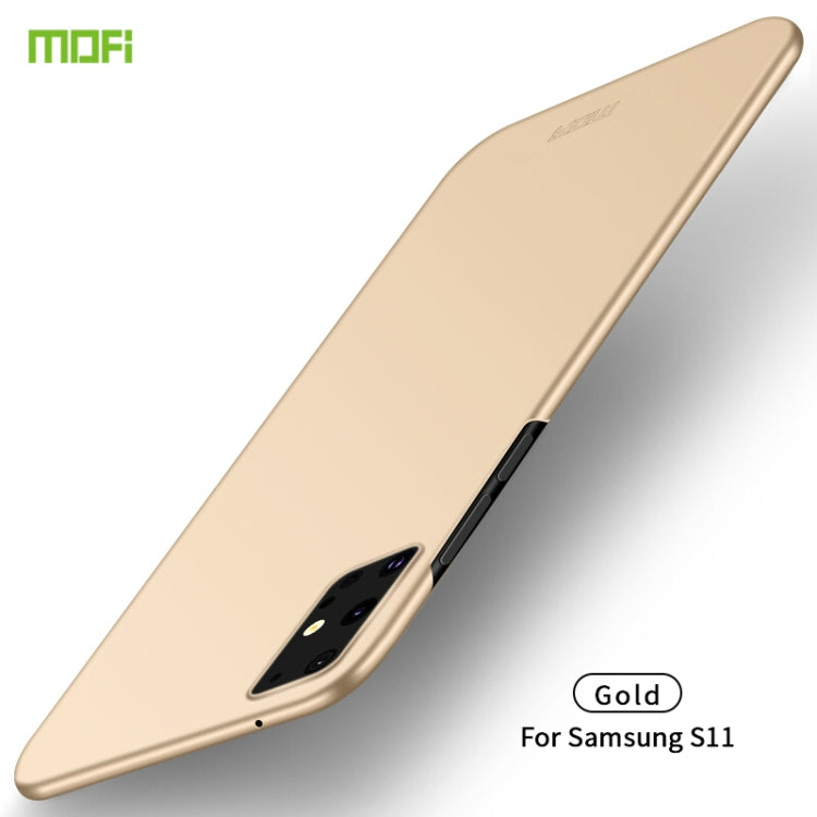 For Galaxy S20+  MOFI Frosted PC Ultra-thin Hard Case(Gold) - Galaxy Phone Cases by MOFI | Online Shopping South Africa | PMC TechLife