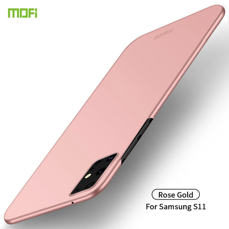 For Galaxy S20+  MOFI Frosted PC Ultra-thin Hard Case(Rose gold) - Galaxy Phone Cases by MOFI | Online Shopping South Africa | PMC TechLife
