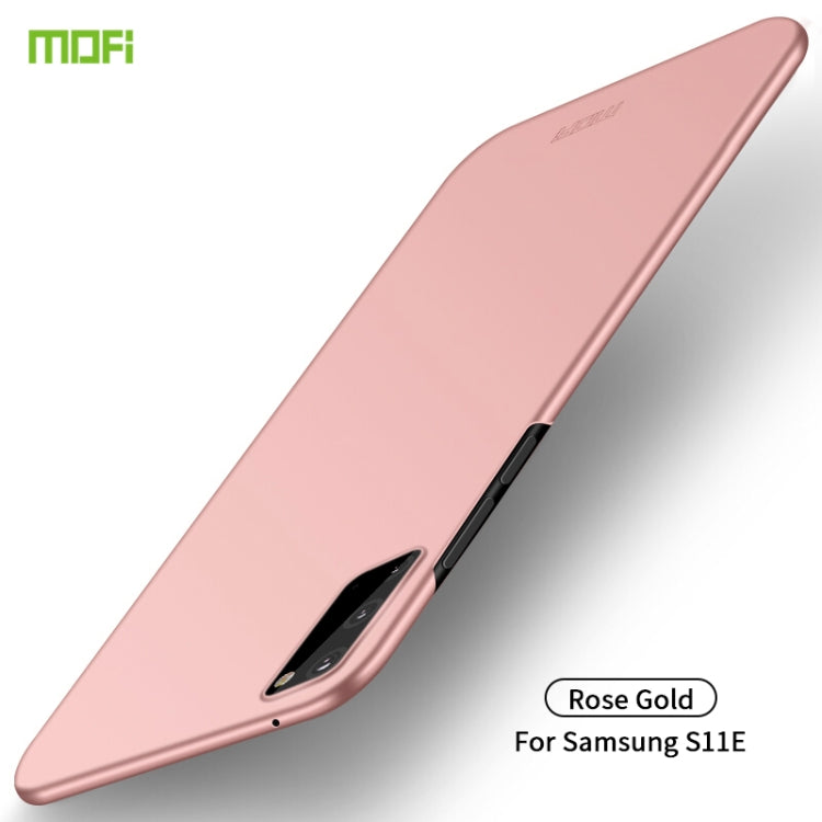For Galaxy S20 MOFI Frosted PC Ultra-thin Hard Case(Rose gold) - Galaxy Phone Cases by MOFI | Online Shopping South Africa | PMC TechLife