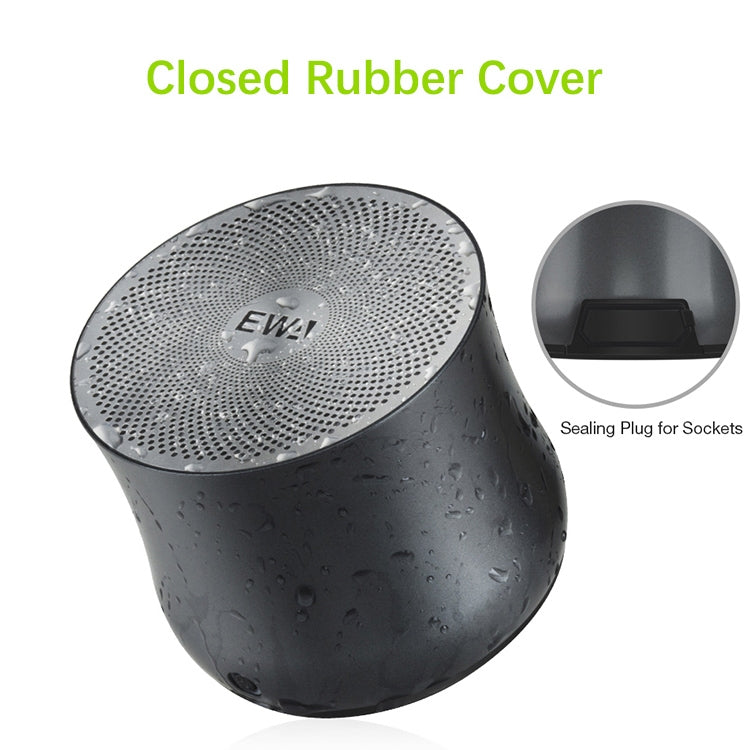 EWA A2 Pro Metal Speaker Outdoor Waterproof Bluetooth Sound Bass Speaker(Black) - free shipping - PMC Jewellery - Order now!