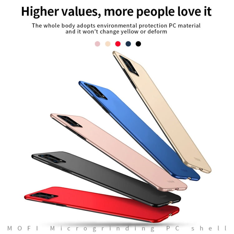 For Huawei P40 Pro MOFI Frosted PC Ultra-thin Hard Case(Gold) - Huawei Cases by MOFI | Online Shopping South Africa | PMC TechLife | Buy Now Pay Later Mobicred