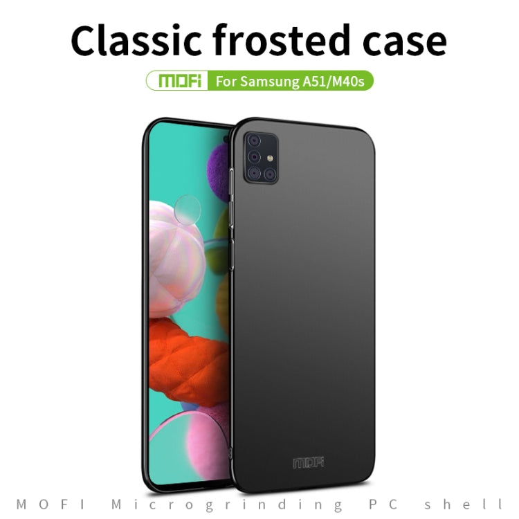 For Galaxy A51 MOFI Frosted PC Ultra-thin Hard Case(Blue) - Galaxy Phone Cases by MOFI | Online Shopping South Africa | PMC TechLife
