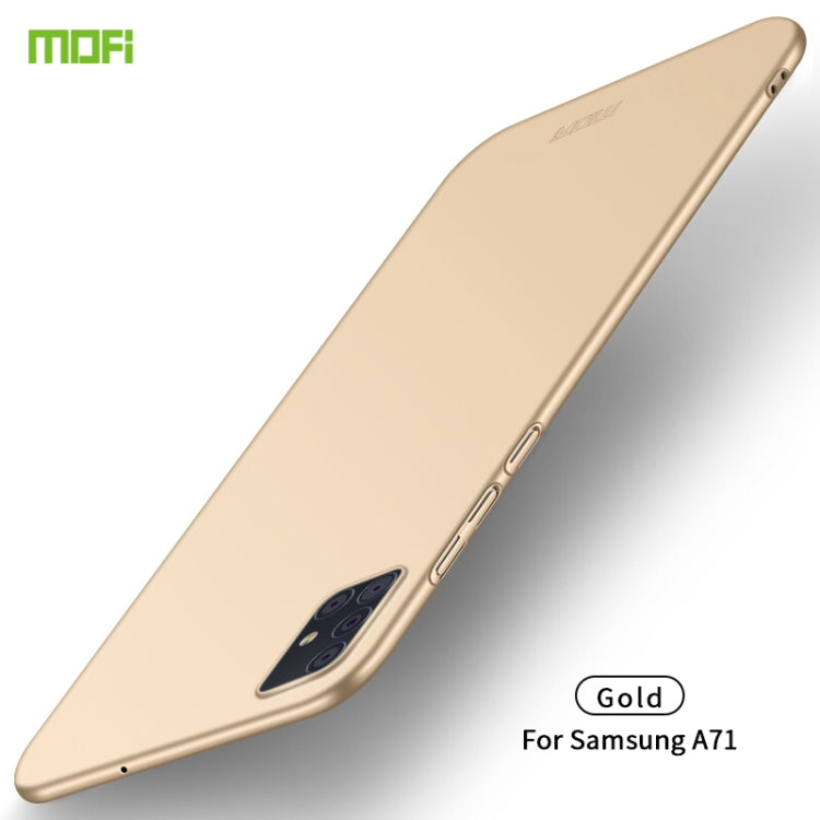 For Galaxy A71 MOFI Frosted PC Ultra-thin Hard Case(Gold) - Galaxy Phone Cases by MOFI | Online Shopping South Africa | PMC TechLife