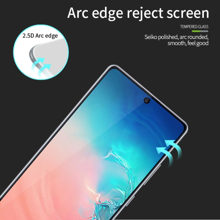 For Galaxy A91 / S10 Lite MOFI 9H 2.5D Full Screen Tempered Glass Film(Black) - Galaxy Tempered Glass by MOFI | Online Shopping South Africa | PMC TechLife | Buy Now Pay Later Mobicred