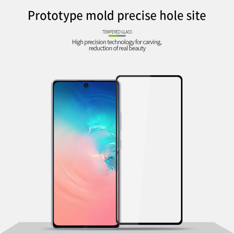 For Galaxy A91 / S10 Lite MOFI 9H 2.5D Full Screen Tempered Glass Film(Black) - Galaxy Tempered Glass by MOFI | Online Shopping South Africa | PMC TechLife | Buy Now Pay Later Mobicred