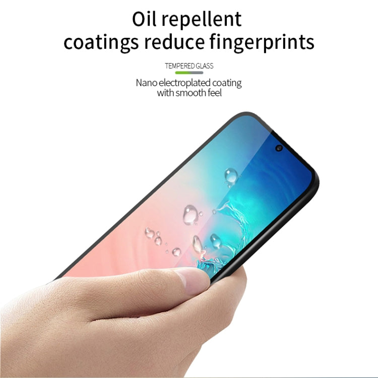 For Galaxy A91 / S10 Lite MOFI 9H 2.5D Full Screen Tempered Glass Film(Black) - Galaxy Tempered Glass by MOFI | Online Shopping South Africa | PMC TechLife | Buy Now Pay Later Mobicred